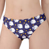 Star And Sheep Pattern Print Women's Panties