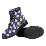 Star And Sheep Pattern Print Work Boots