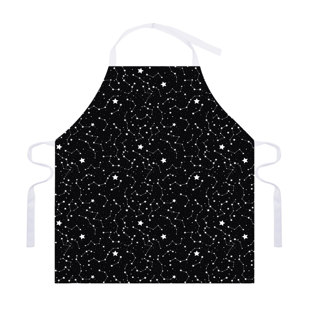 Star Constellations Pattern Print Adjustable Apron