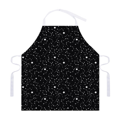Star Constellations Pattern Print Adjustable Apron