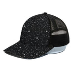 Star Constellations Pattern Print Black Mesh Trucker Cap