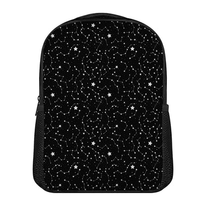 Star Constellations Pattern Print Casual Backpack