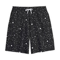 Star Constellations Pattern Print Cotton Shorts
