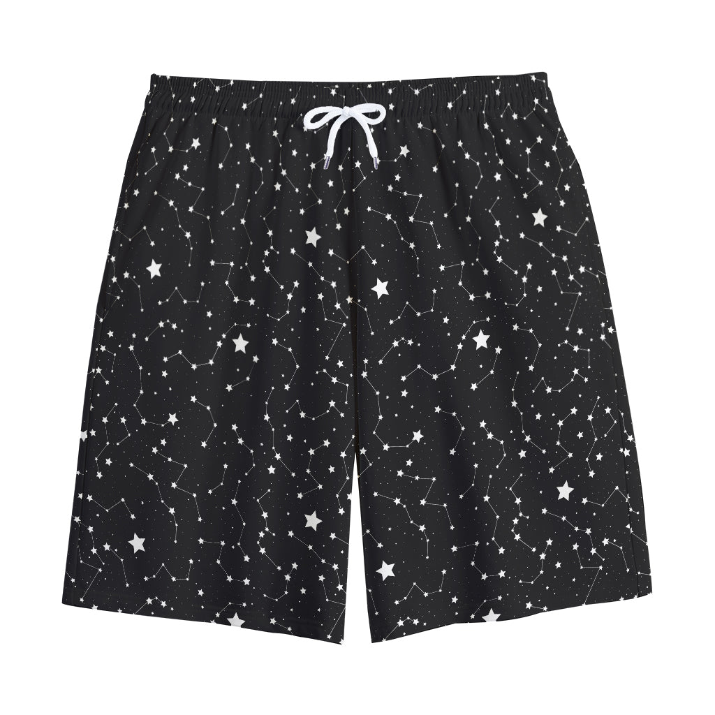 Star Constellations Pattern Print Cotton Shorts