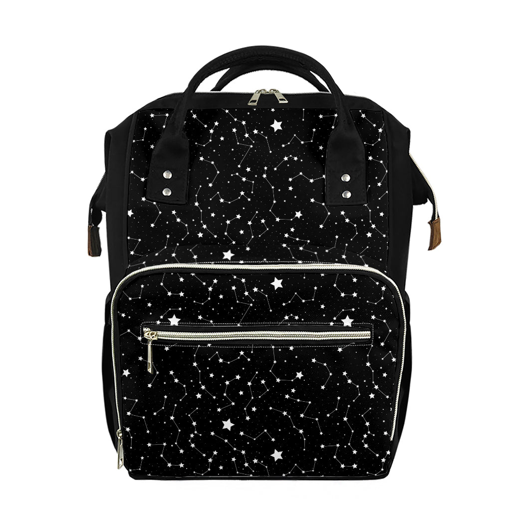 Star Constellations Pattern Print Diaper Bag