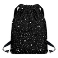 Star Constellations Pattern Print Drawstring Backpack