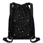 Star Constellations Pattern Print Drawstring Backpack