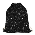 Star Constellations Pattern Print Drawstring Bag