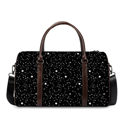 Star Constellations Pattern Print Duffle Bag
