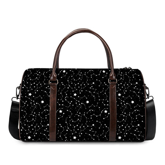 Star Constellations Pattern Print Duffle Bag