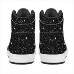 Star Constellations Pattern Print High Top Leather Sneakers
