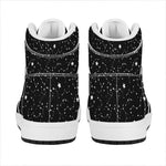 Star Constellations Pattern Print High Top Leather Sneakers