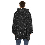 Star Constellations Pattern Print Hoodie Blanket