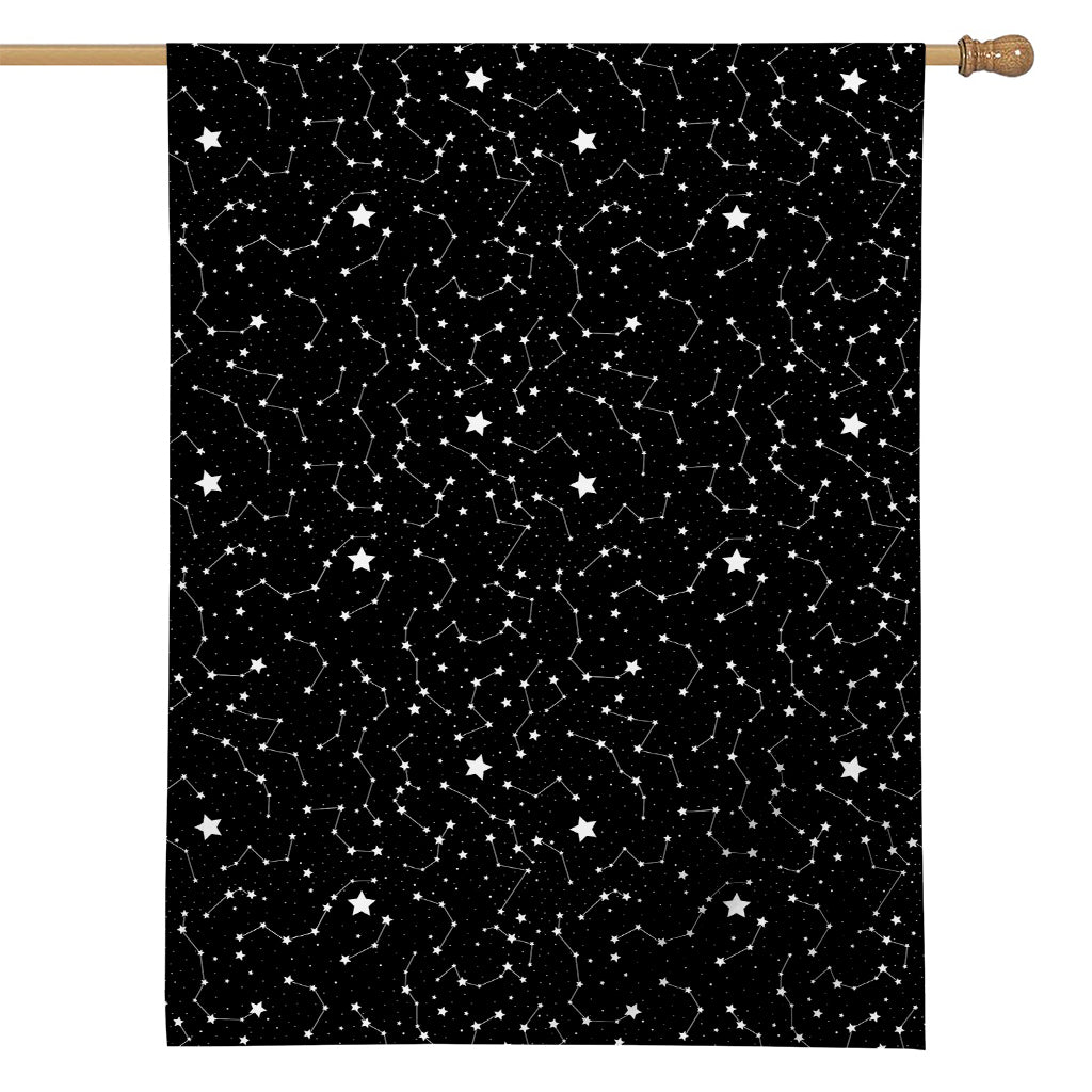Star Constellations Pattern Print House Flag
