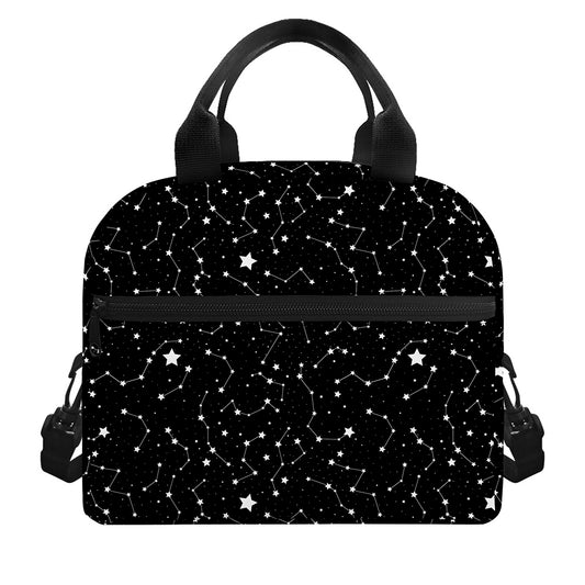 Star Constellations Pattern Print Insulated Lunch Bag
