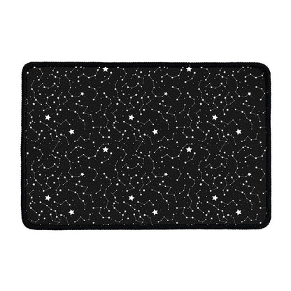 Star Constellations Pattern Print Kitchen Mat