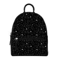 Star Constellations Pattern Print Leather Backpack