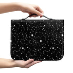 Star Constellations Pattern Print Leather Bible Cover