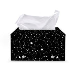 Star Constellations Pattern Print Leather Tissue Box Cover