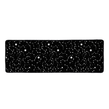 Star Constellations Pattern Print Long Kitchen Mat