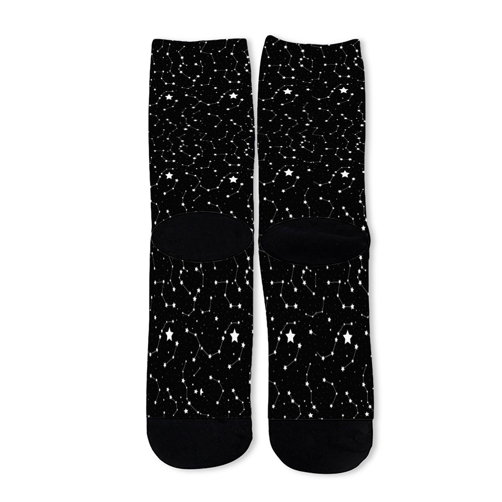 Star Constellations Pattern Print Long Socks