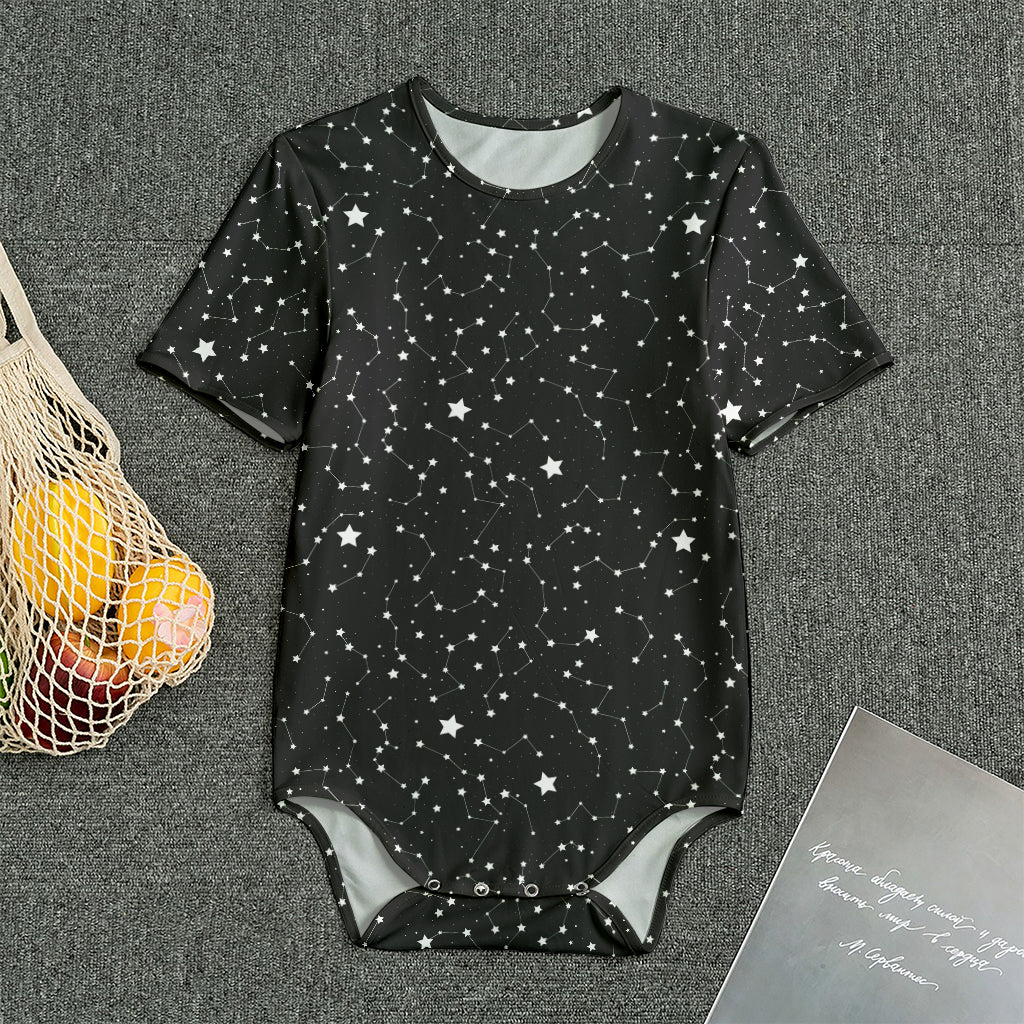 Star Constellations Pattern Print Men's Bodysuit