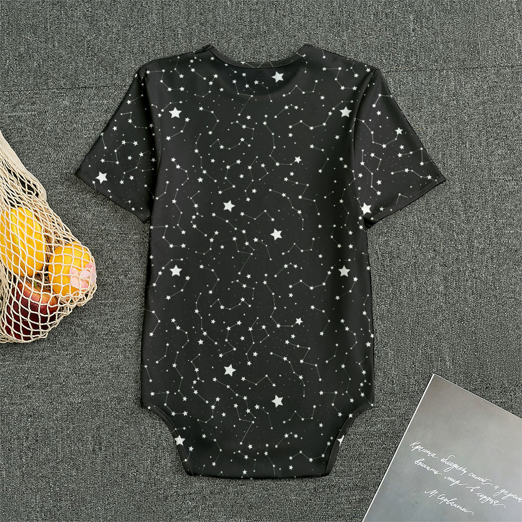 Star Constellations Pattern Print Men's Bodysuit