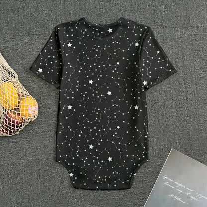 Star Constellations Pattern Print Men's Bodysuit