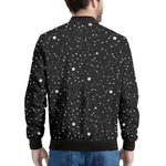 Star Constellations Pattern Print Men's Bomber Jacket