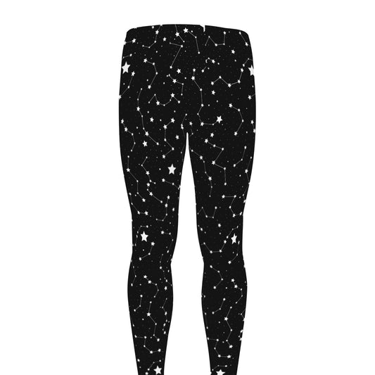 Star Constellations Pattern Print Men's leggings