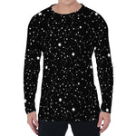 Star Constellations Pattern Print Men's Long Sleeve T-Shirt