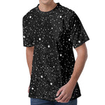 Star Constellations Pattern Print Men's Velvet T-Shirt