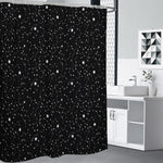 Star Constellations Pattern Print Premium Shower Curtain