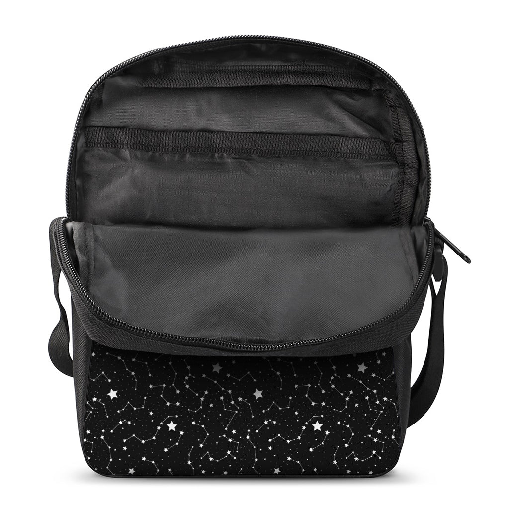 Star Constellations Pattern Print Rectangular Crossbody Bag