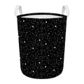 Star Constellations Pattern Print Round Laundry Basket