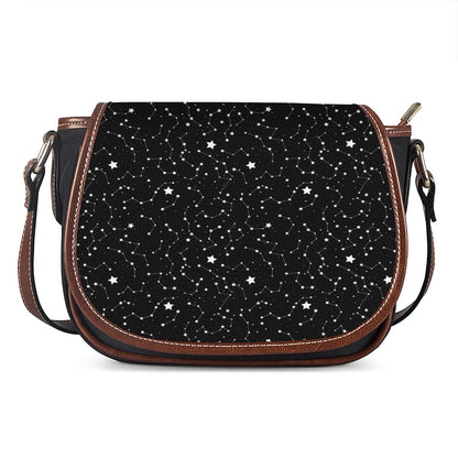 Star Constellations Pattern Print Saddle Bag