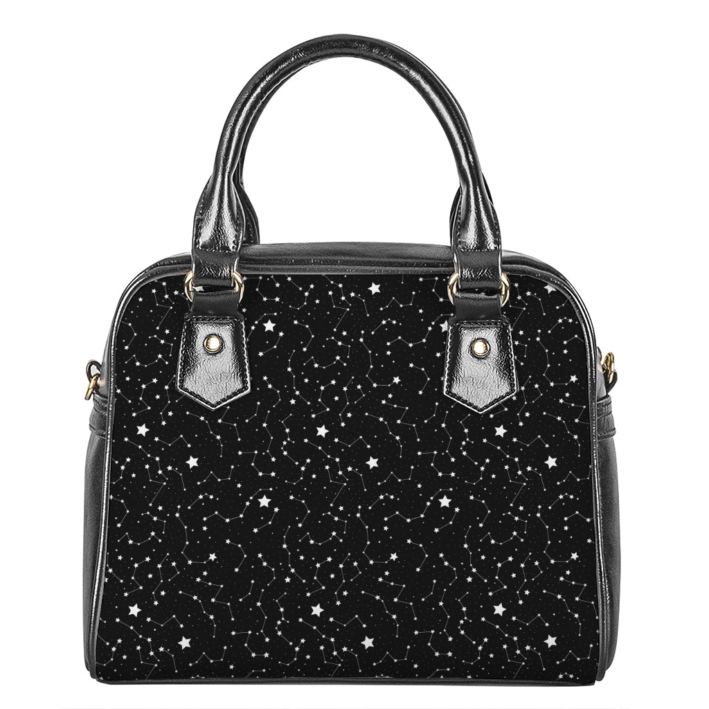 Star Constellations Pattern Print Shoulder Handbag