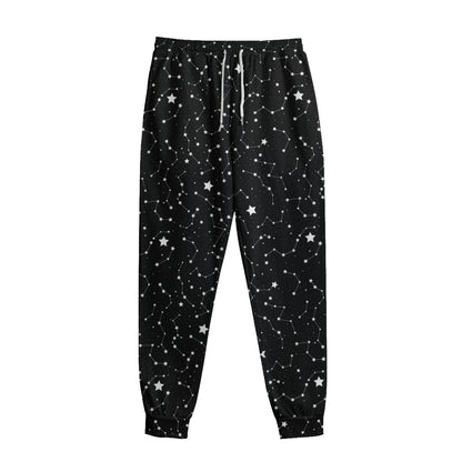Star Constellations Pattern Print Sweatpants