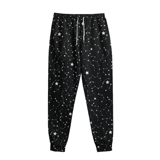 Star Constellations Pattern Print Sweatpants