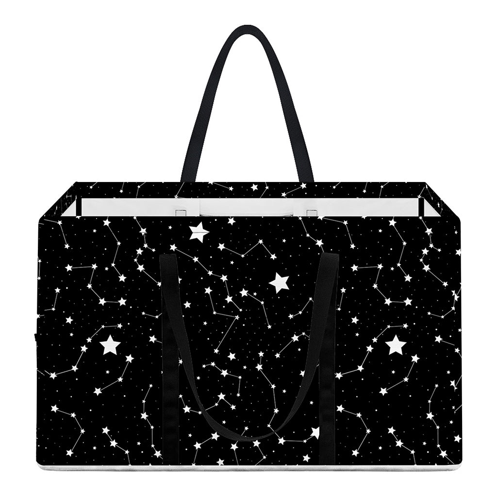 Star Constellations Pattern Print Utility Tote Bag