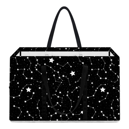 Star Constellations Pattern Print Utility Tote Bag