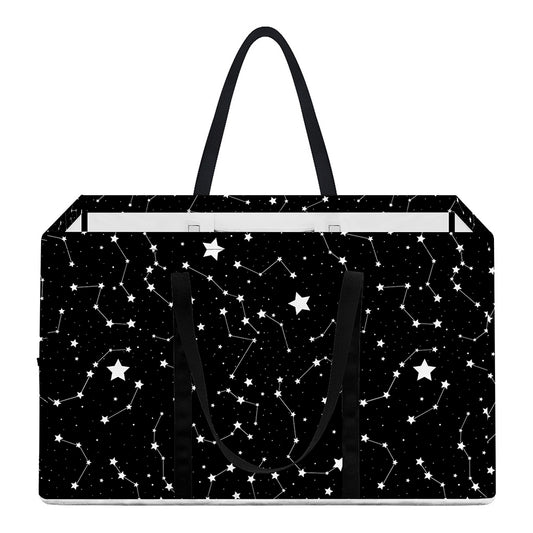 Star Constellations Pattern Print Utility Tote Bag