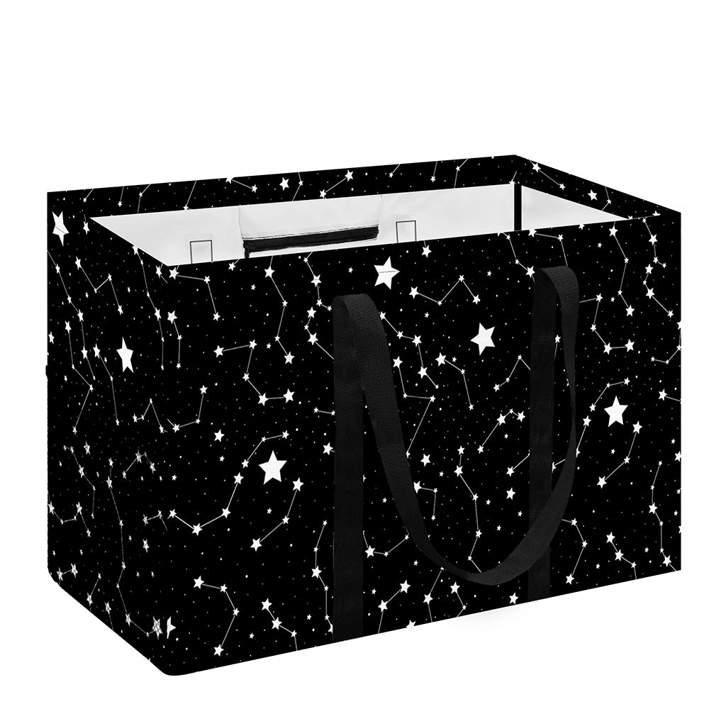 Star Constellations Pattern Print Utility Tote Bag