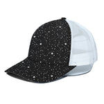 Star Constellations Pattern Print White Mesh Trucker Cap