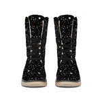 Star Constellations Pattern Print Winter Boots