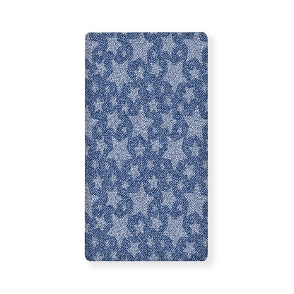Star Denim Jeans Pattern Print Baby Crib Sheet