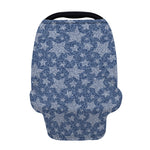 Star Denim Jeans Pattern Print Baby Seat Cover
