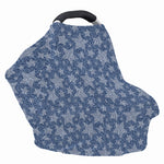 Star Denim Jeans Pattern Print Baby Seat Cover