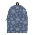 Star Denim Jeans Pattern Print School Backpack