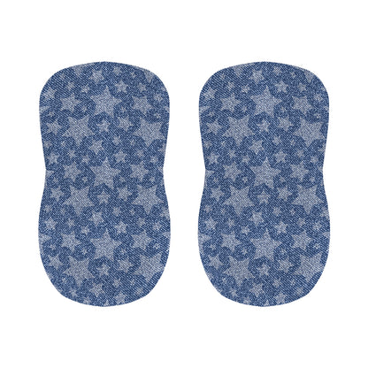 Star Denim Jeans Pattern Print Bar Stool Covers